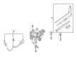 Diagram for Infiniti QX60 Wiper Motor - 28710-6RR0A