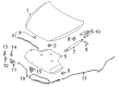 Diagram for Infiniti Q50 Lift Support - 65471-4GA2A