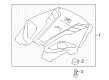 Diagram for Infiniti Q50 Engine Cover - 14041-6HL1B
