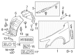 Diagram for Infiniti Q50 Mud Flaps - 999J2-J4QAB03