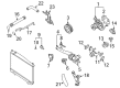 Diagram for Infiniti QX80 Water Pump Gasket - 21014-AR01A
