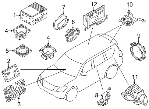 25915-6SA6E Infiniti AV Control Assembly