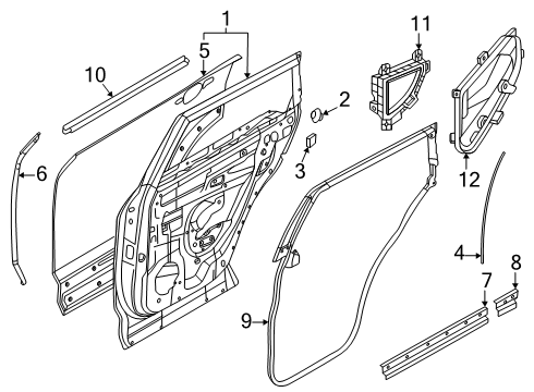 80850-7JA0A Infiniti Weatherstrip Clip