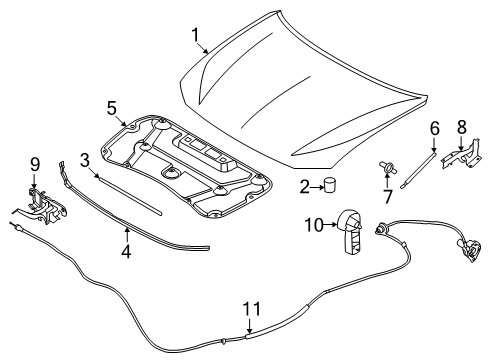 Infiniti 80850-4MA0D Clip 80850-4MA0D Infiniti Clip