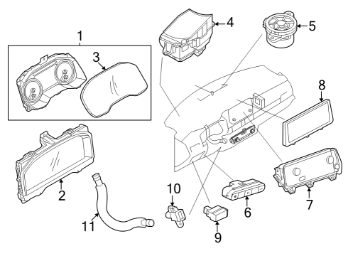 DISPLAY UNIT-METER Diagram for 24809-9NW1A