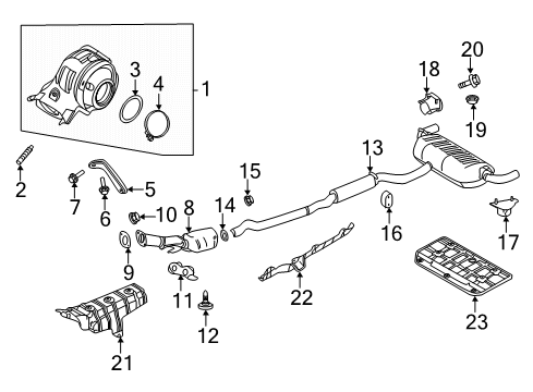 Three Way Catalytic Converter Diagram for B08A2-5NA1B