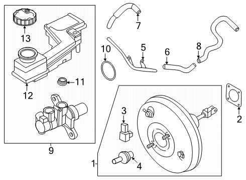 TUBE-BOOSTER TO TANK Diagram for 47401-6CB0A