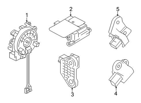 SENSOR-SIDE AIR BAG,CENTER Diagram for 98820-5VG9D