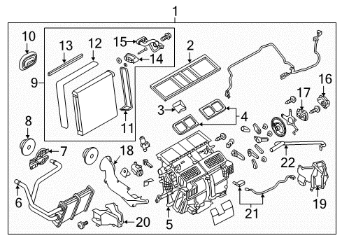 Air Mix Actuator Sub-Assembly Diagram for 27732-4GF0C