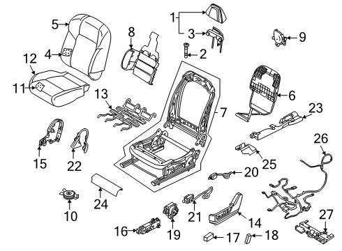 SWITCH ASSY-SEAT LUMBAR Diagram for 87317-7JA0A