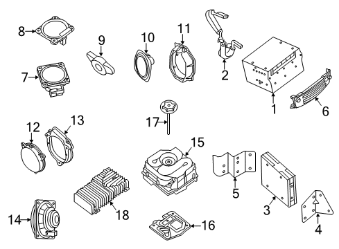 Subwoofer Box Diagram for 28170-3JV1B