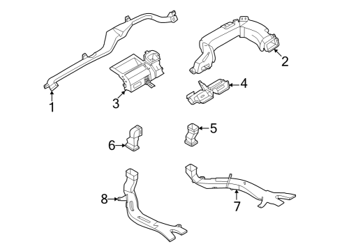 DUCT-HEATER FLOOR,2ND Diagram for 27831-6SA0A
