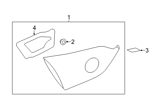 PACKING-LENS,BACKUP LAMP Diagram for 26543-6HH1A