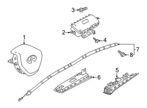 Module Assembly - Curtain Air Bag, LH Diagram for 985P1-5NM9A