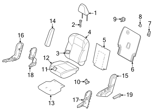 SWITCH ASSY-REAR SEAT Diagram for 88016-6SC0A