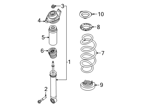 SPRING RE SUSPN Diagram for 55020-7JA1D