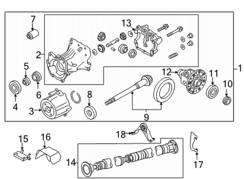 Bracket-Heat,Propeller Shaft Diagram for 37205-5NA0C