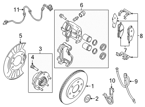 Cap-Hub,Front Wheel Diagram for 40234-6JE0A