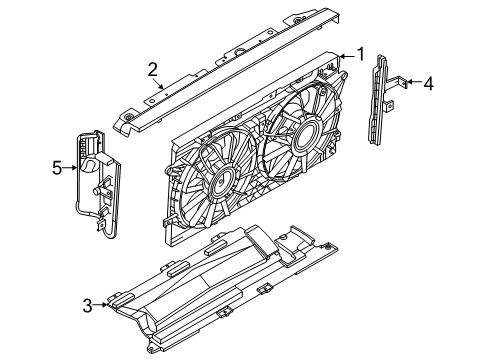 MOTOR & FAN ASSY-W/SHROUD Diagram for 21481-7JA0A