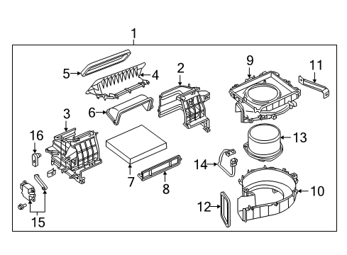 Blower Case Diagram for 27236-1LA0C