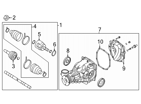SHAFT ASSY-REAR DRIVE Diagram for 39600-7JA0A