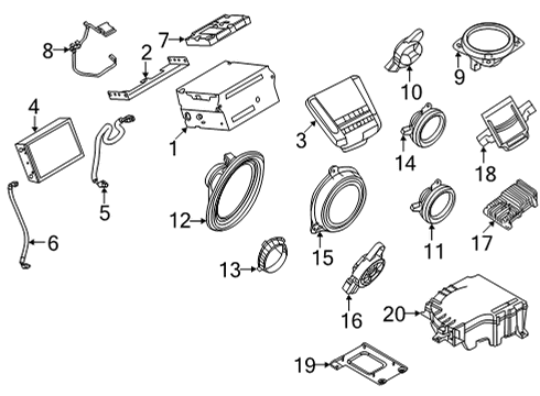 CONTROLLER ASSY-NAVIGATION Diagram for 25915-5NA0B