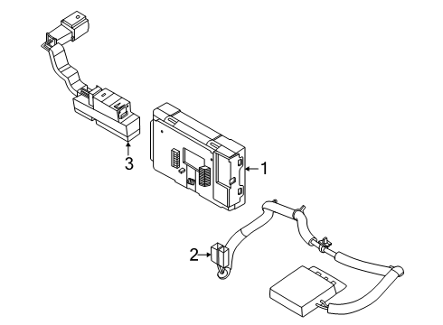 ANTENNA ASSY-TIME CONTROL UNIT Diagram for 28212-7JA0A