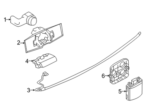 Sensor Assy-Side Obstacle Warning Diagram for 284K0-5VG0A