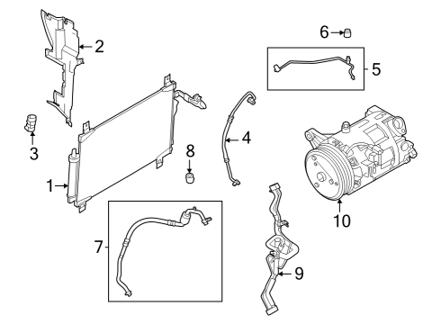 PIPE-FRONT COOLER,LOW Diagram for 92450-6SA5A