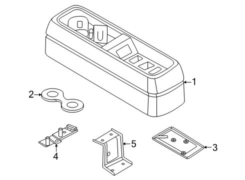 HOLDER ASSY-CUP,REAR Diagram for 96965-7JA0A