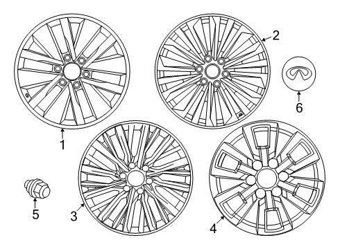 WHEEL-ALUMINUM Diagram for D0C00-7JA3D