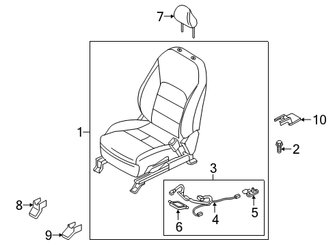 Controller Assembly-OCCUPANT Sensor Diagram for 98856-5NA0A