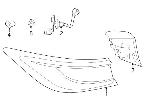COMBINATION LAMP ASSY-REAR,LH Diagram for 26555-9CM0A