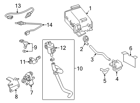 Control Valve Assembly Diagram for 14930-1MG0D