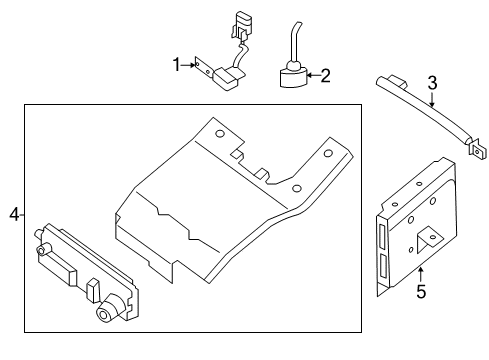 CAMERA ASSY-LANE KEEP Diagram for 284G3-6JA5A