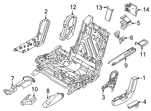 2025 Infiniti QX80 Second Row Seats Diagram 3