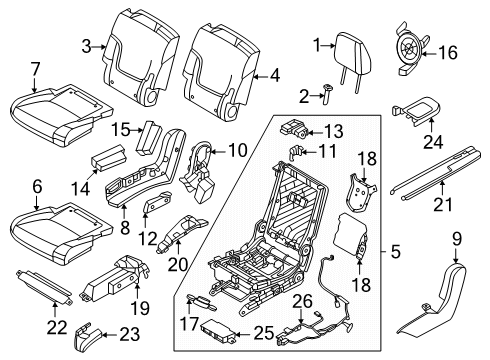 SWITCH ASSY-REAR SEAT Diagram for 88066-7JA0A