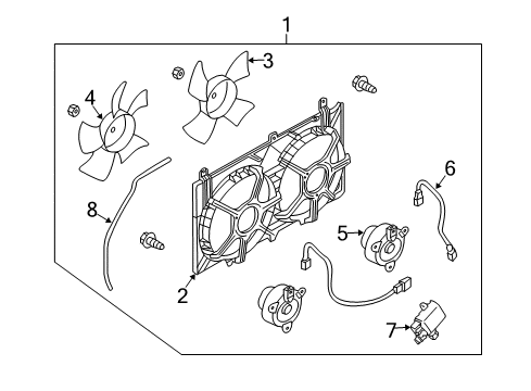 Motor & Fan Assy-With Shroud Diagram for 21481-EJ80B