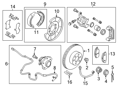 HUB ASSY-REAR AXLE Diagram for 43202-1LA0B