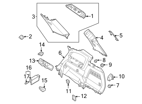 SWITCH ASSY-SEAT Diagram for 25500-6SA0A
