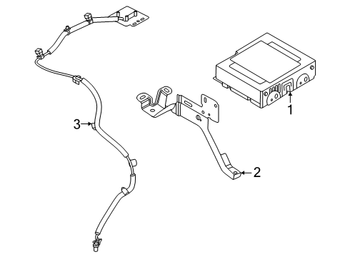 GPS Antenna Assembly Diagram for 25975-7JA0A