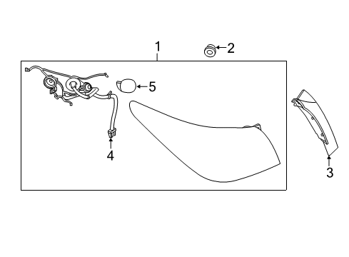 LAMP ASSY-RR COMB LH Diagram for 26555-6HH5A