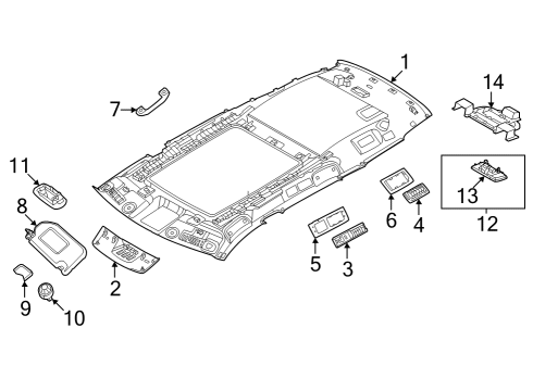 LGT-VANITY MIRROR Diagram for 26430-00Q0C