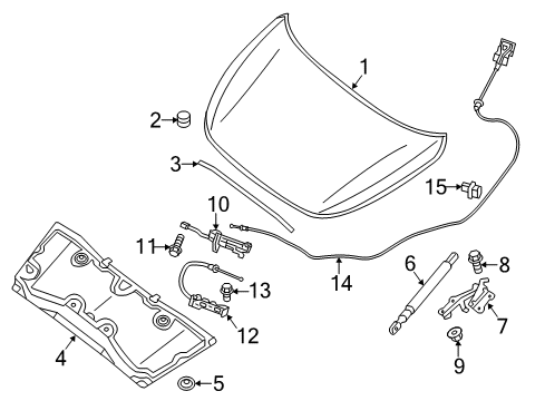 CRANK-BELL, HOOD LOCK Diagram for 65603-3JA5A
