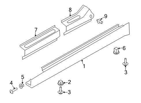 Side SILL Kit-KX6 Diagram for G6850-AM567