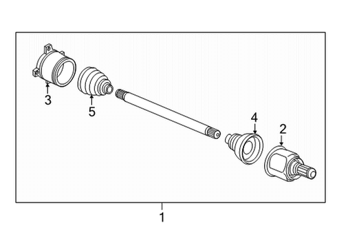Repair Kit Dust Boot Outer Diagram for C9BDA-2U62H