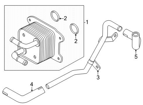 OIL COOLER ASSY Diagram for 21305-7JA0A