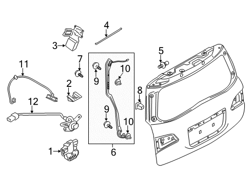 Back View Camera Assembly Diagram for 28442-6JE0A