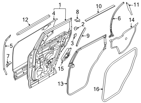 COVER HOLE Diagram for 64891-6RR0A