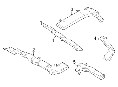 Duct-Upper Ventilation, Rear Diagram for 27982-6SA0A